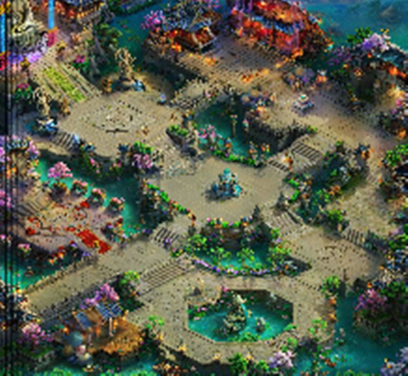 桃岭异镇3D真彩地图