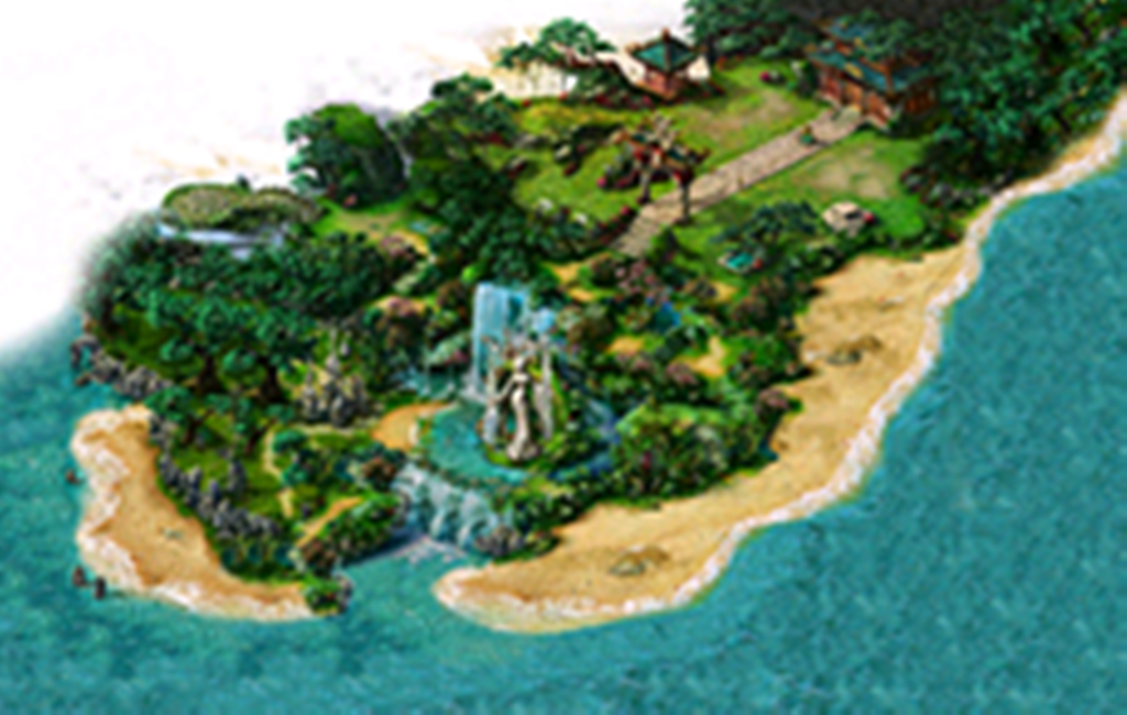 南海仙境传奇真彩3D地图