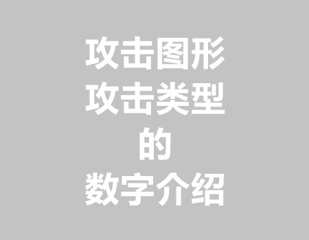 怪物攻击类型和攻击图像数字解释