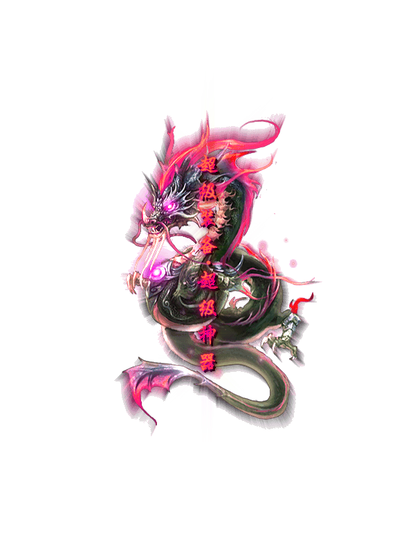 8个带字龙形光柱