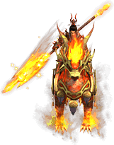 烈焰骑兵怪物素材