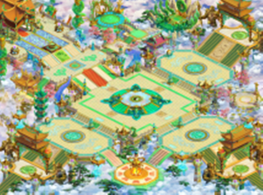 全方会真彩3D地图素材