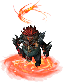 烈焰巨猪怪物素材