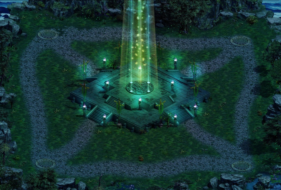 传奇绿色真彩地图水月洞天