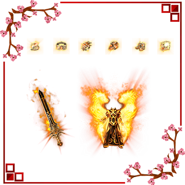 蛋黄色火龙套素材