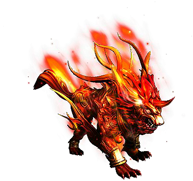 火红独角兽素材