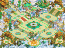 全方会真彩3D地图素材