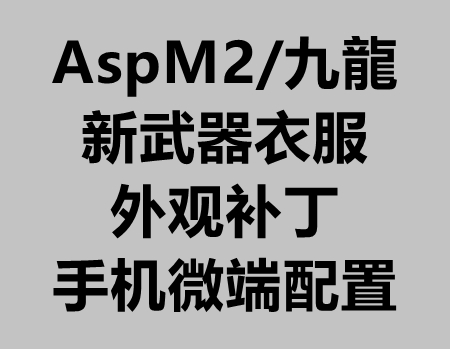 AspM2/九龙武器衣服手机端外观不显示和微端更新