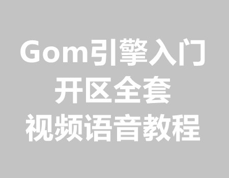Gom引擎手把手开区技术教学全套教程