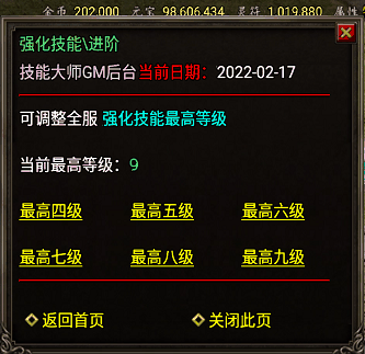 九级技能强化/技能升级Npc脚本(可升Lv9带后台)