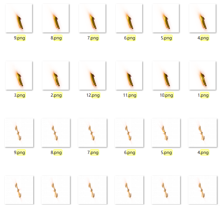 屠龙+怒斩+命运之刃武器动态内观素材