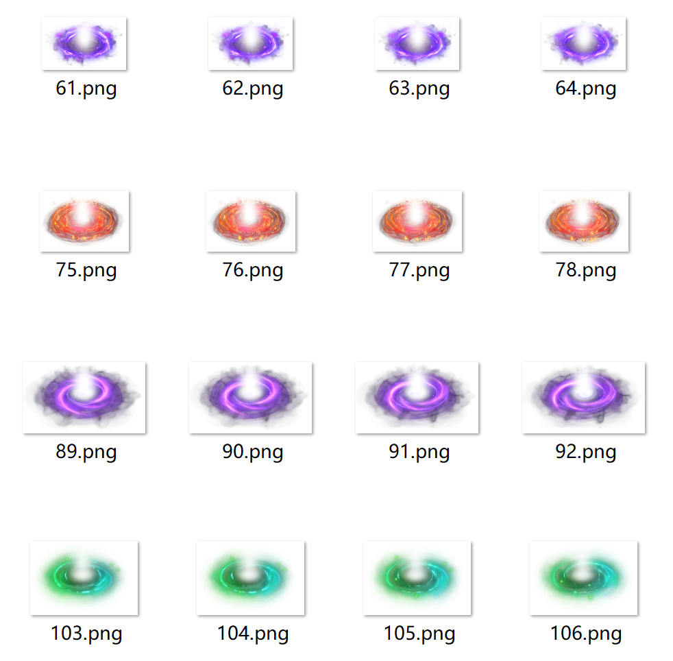 战神引擎动态魂环素材10套