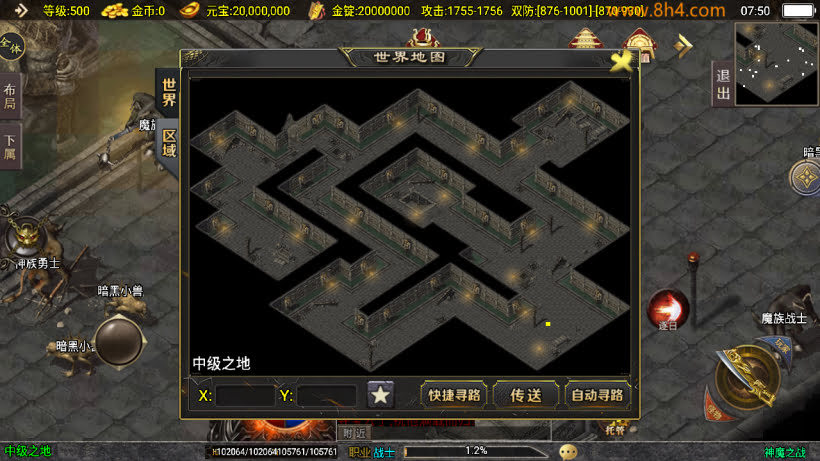五张超清地宫地图素材下载